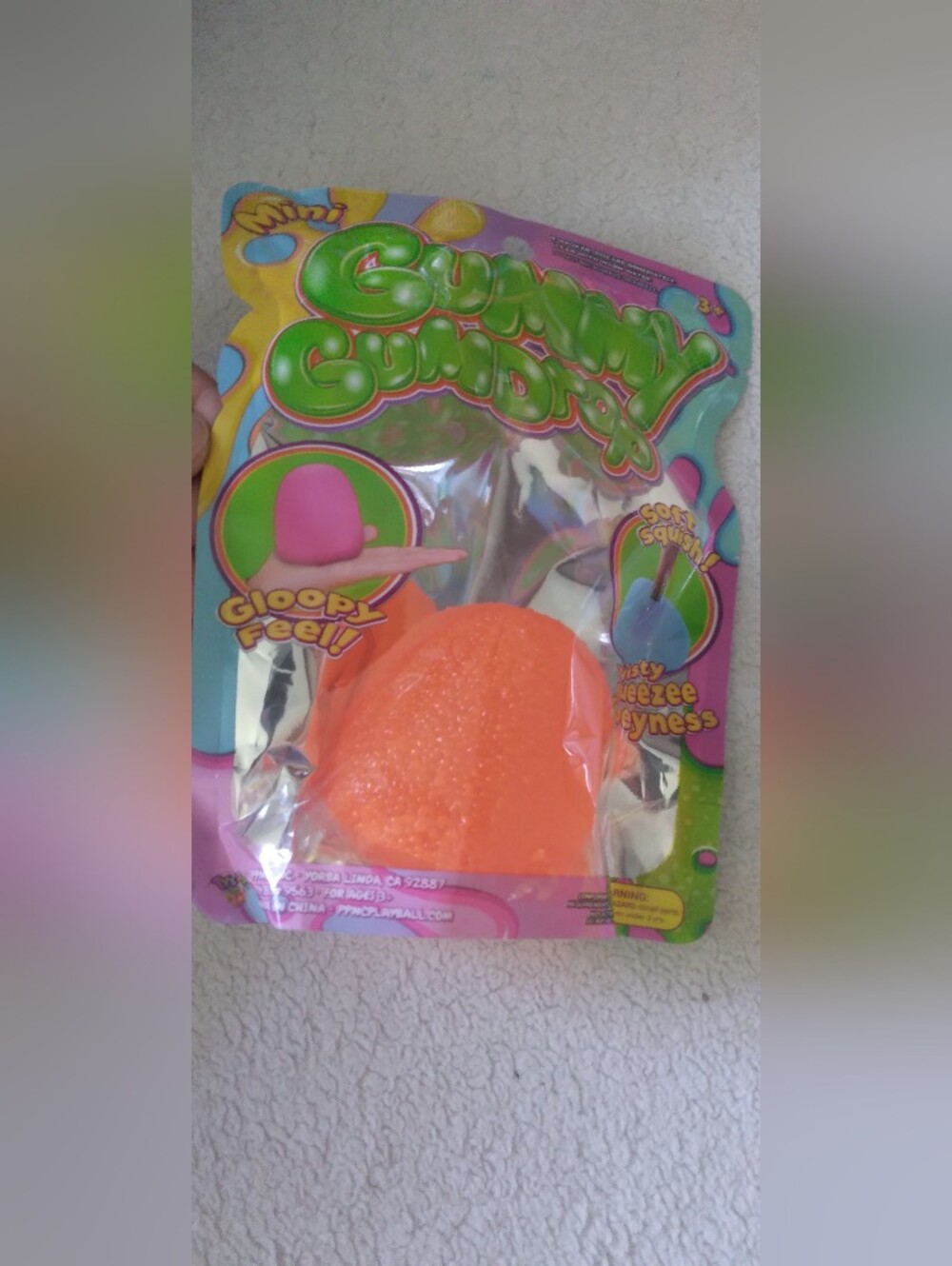 Gummy Squish Orange Gumdrop Sensory Toy